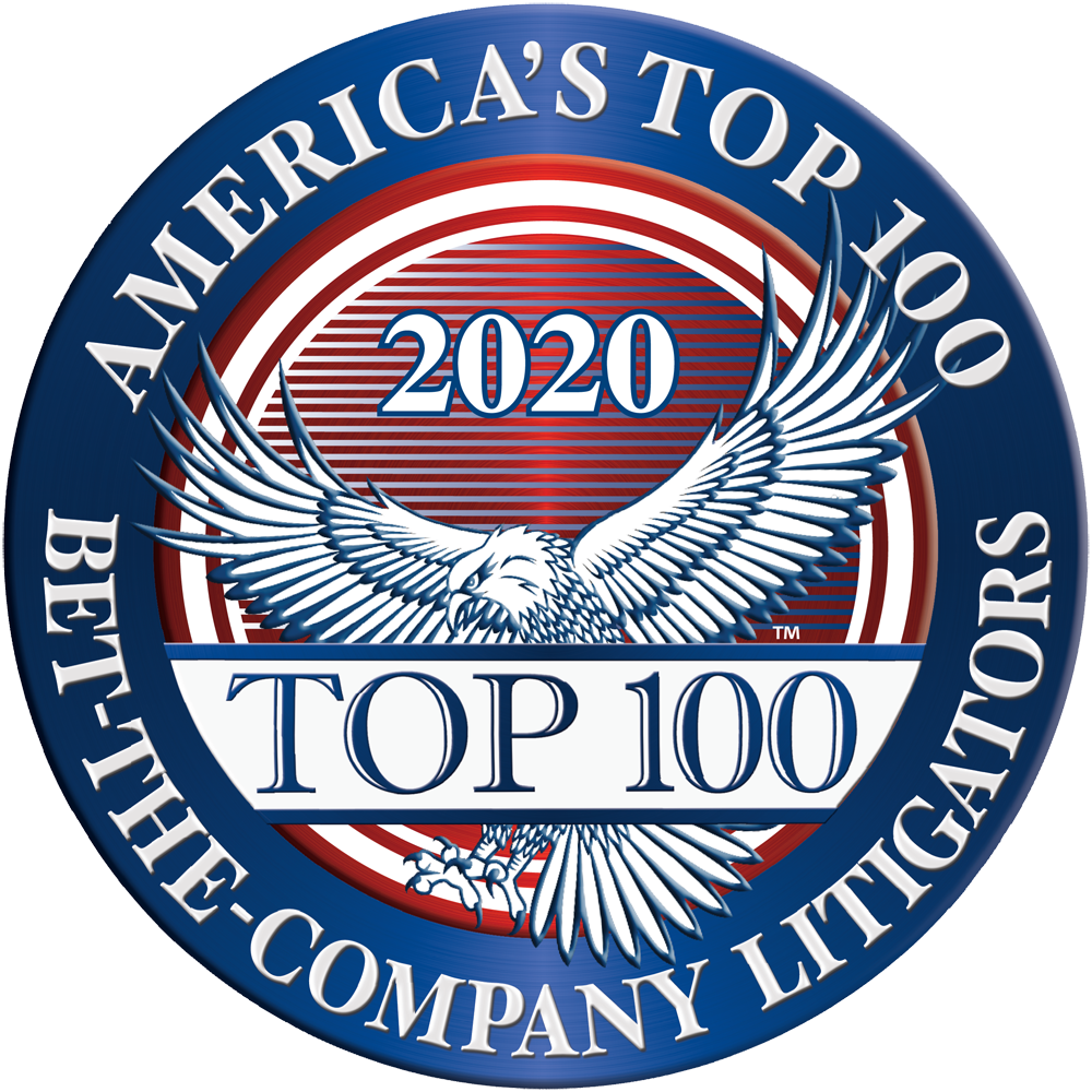 America's Top 100 Bet-the-Company Litigators 2020® Recipient Award